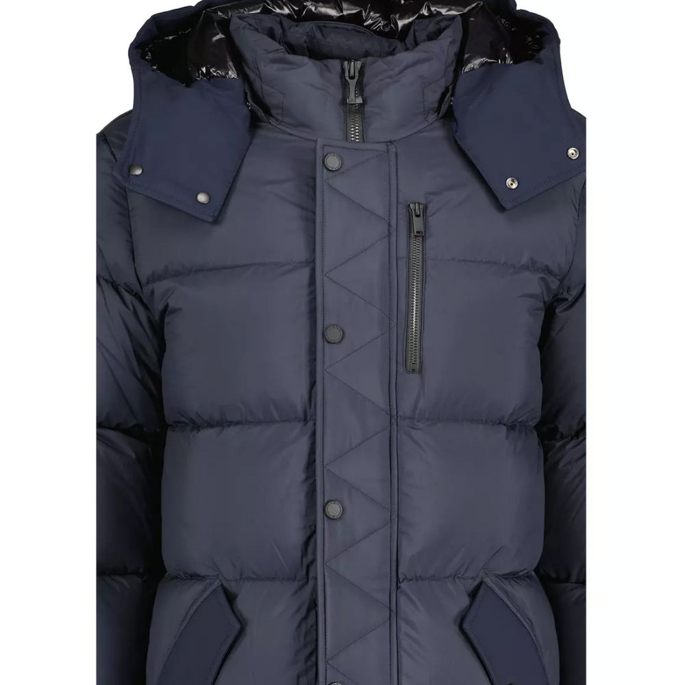 Moose Knuckles Blue Nylon Jacket