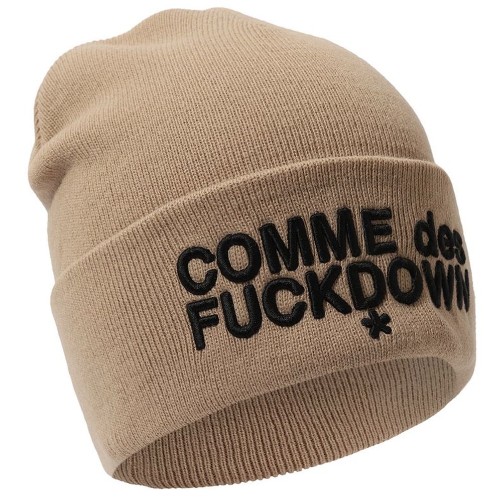 Comme Des Fuckdown Brown Acrylic Hats & Cap