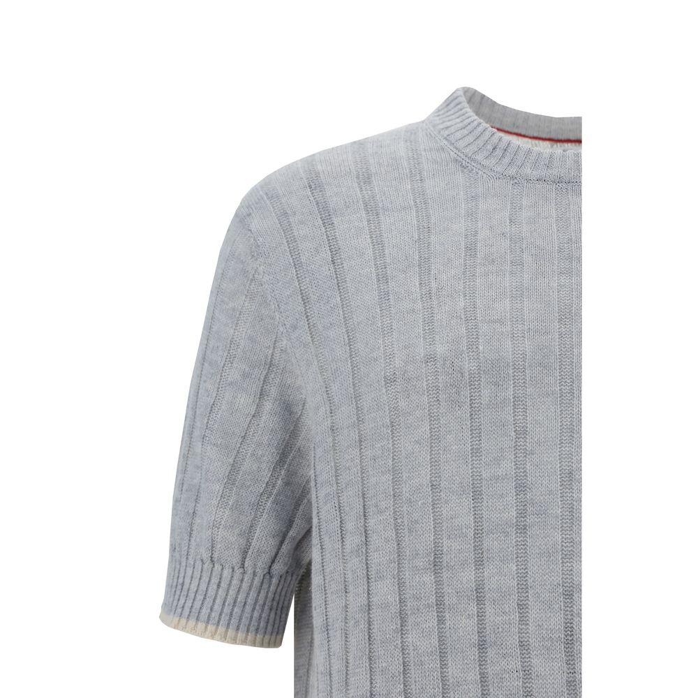 Brunello Cucinelli Ribbed T-Shirt