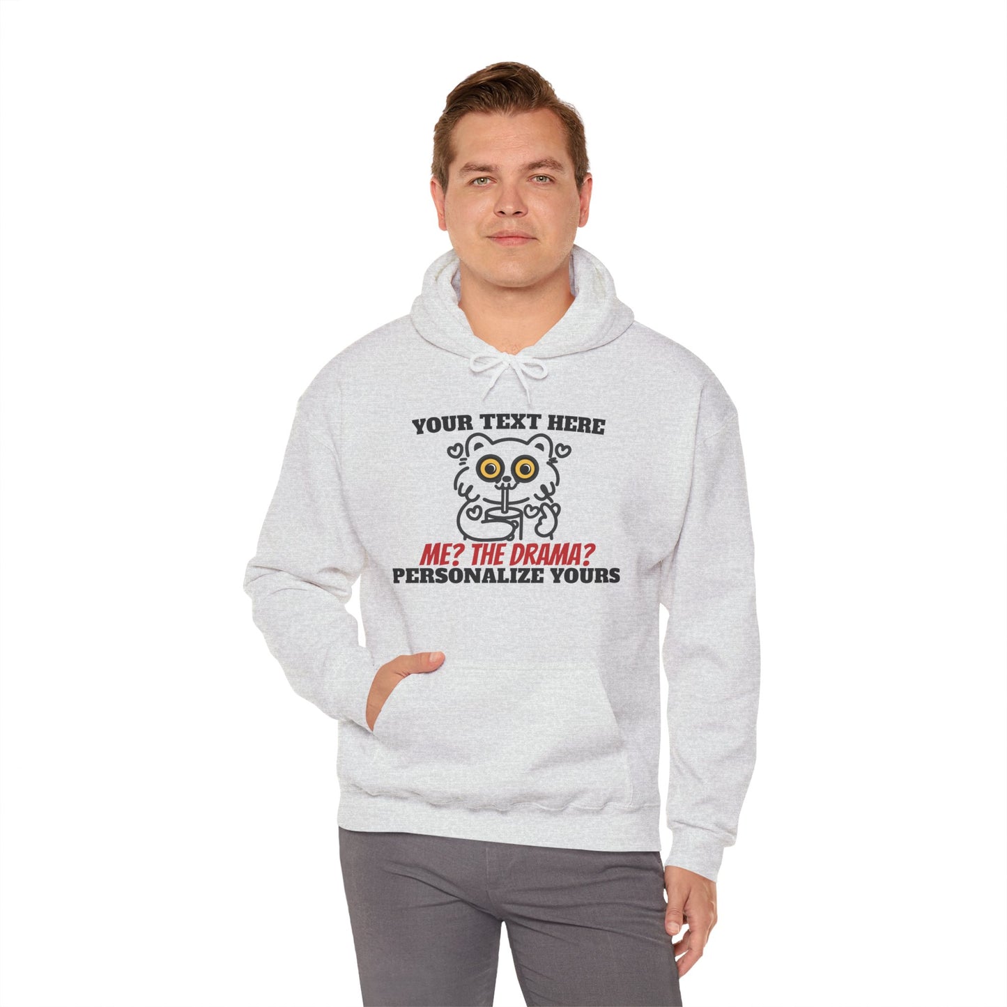 Me? The Drama? Funny Cat Hoodie – Custom Names