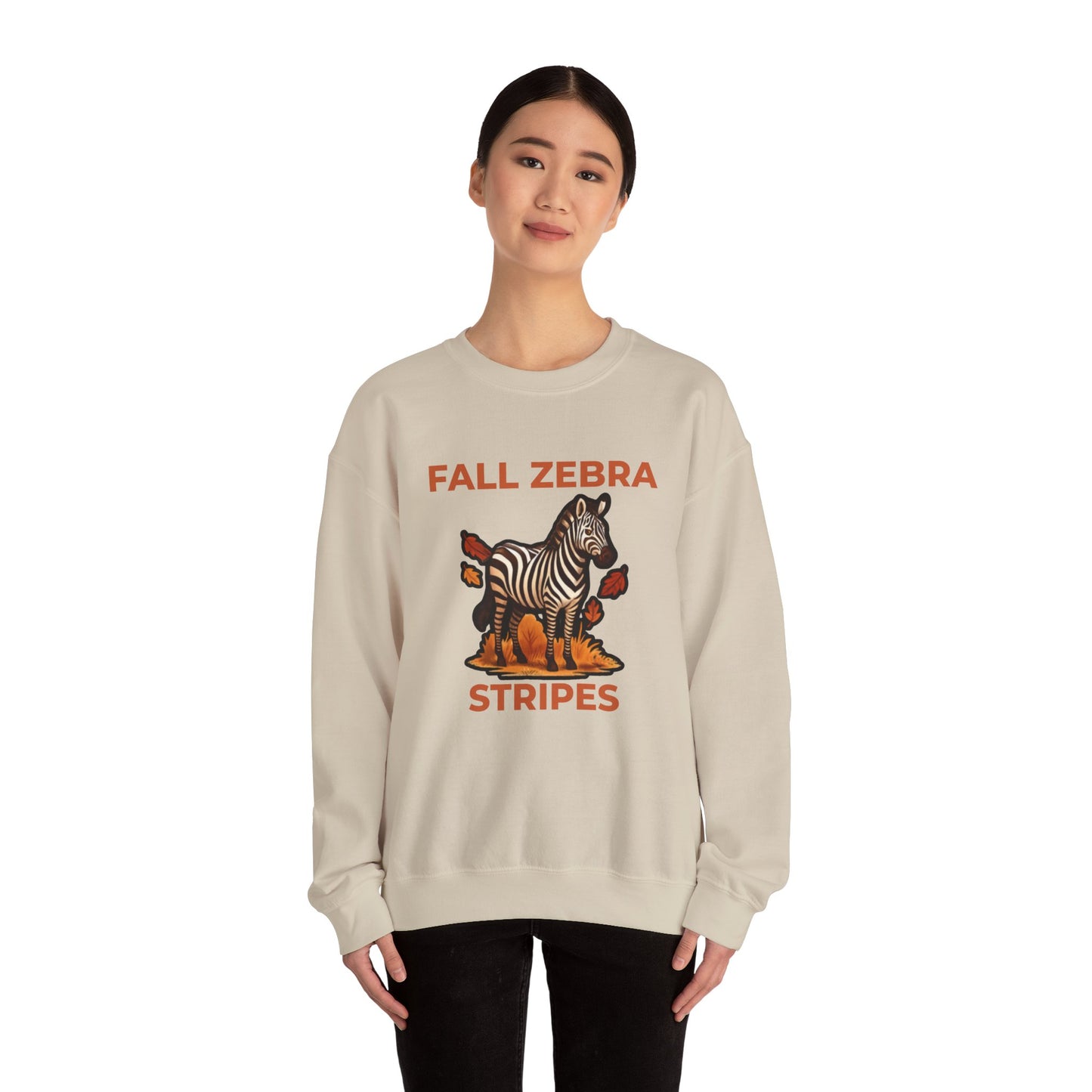 Fall Zebra Stripes Sweatshirt