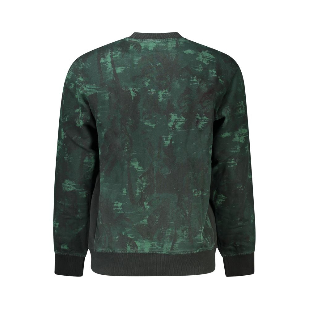 Hugo Boss Green Cotton Men Sweater