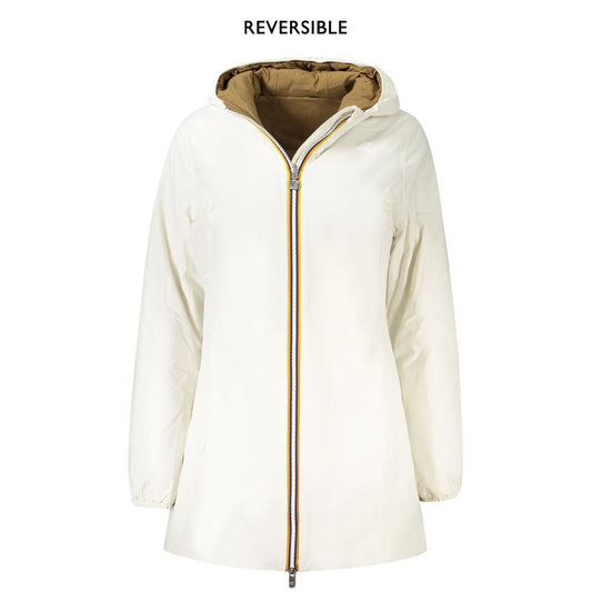 K-WAY White Nylon Women Jacket