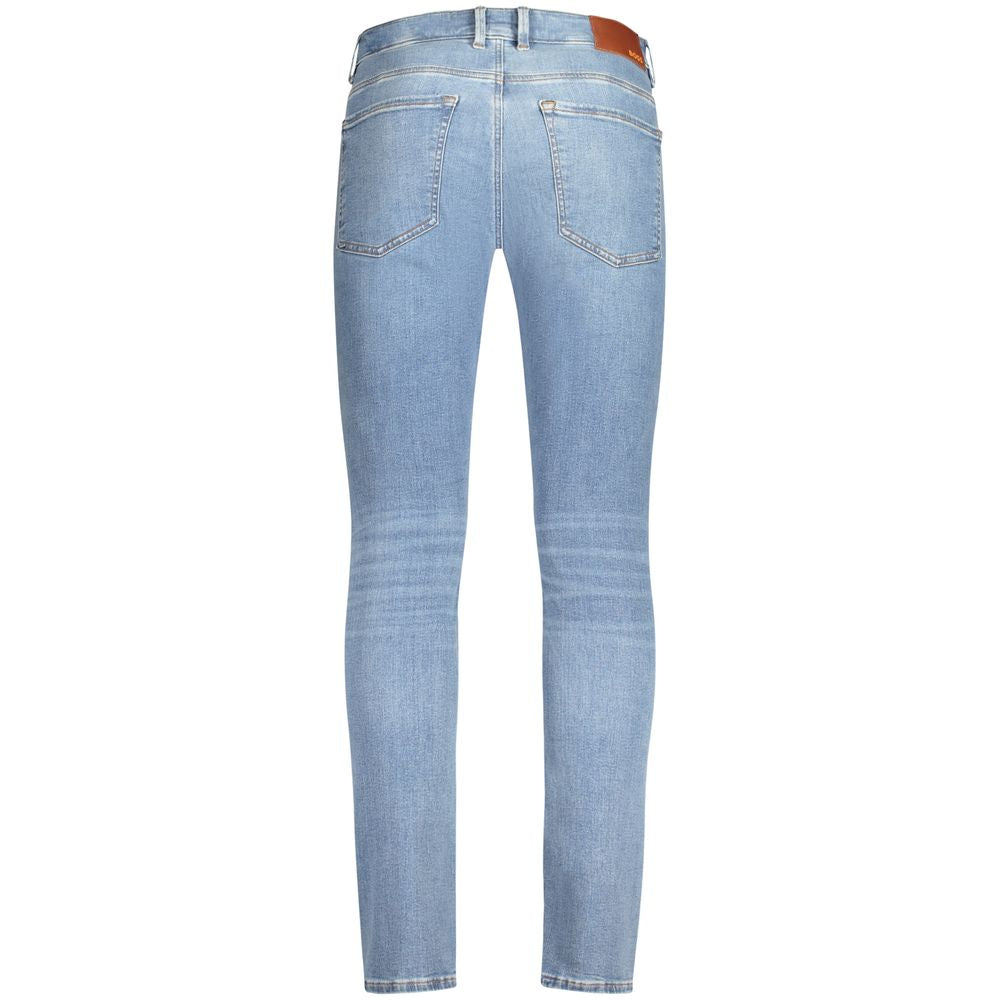 Hugo Boss Blue Cotton Men Jeans