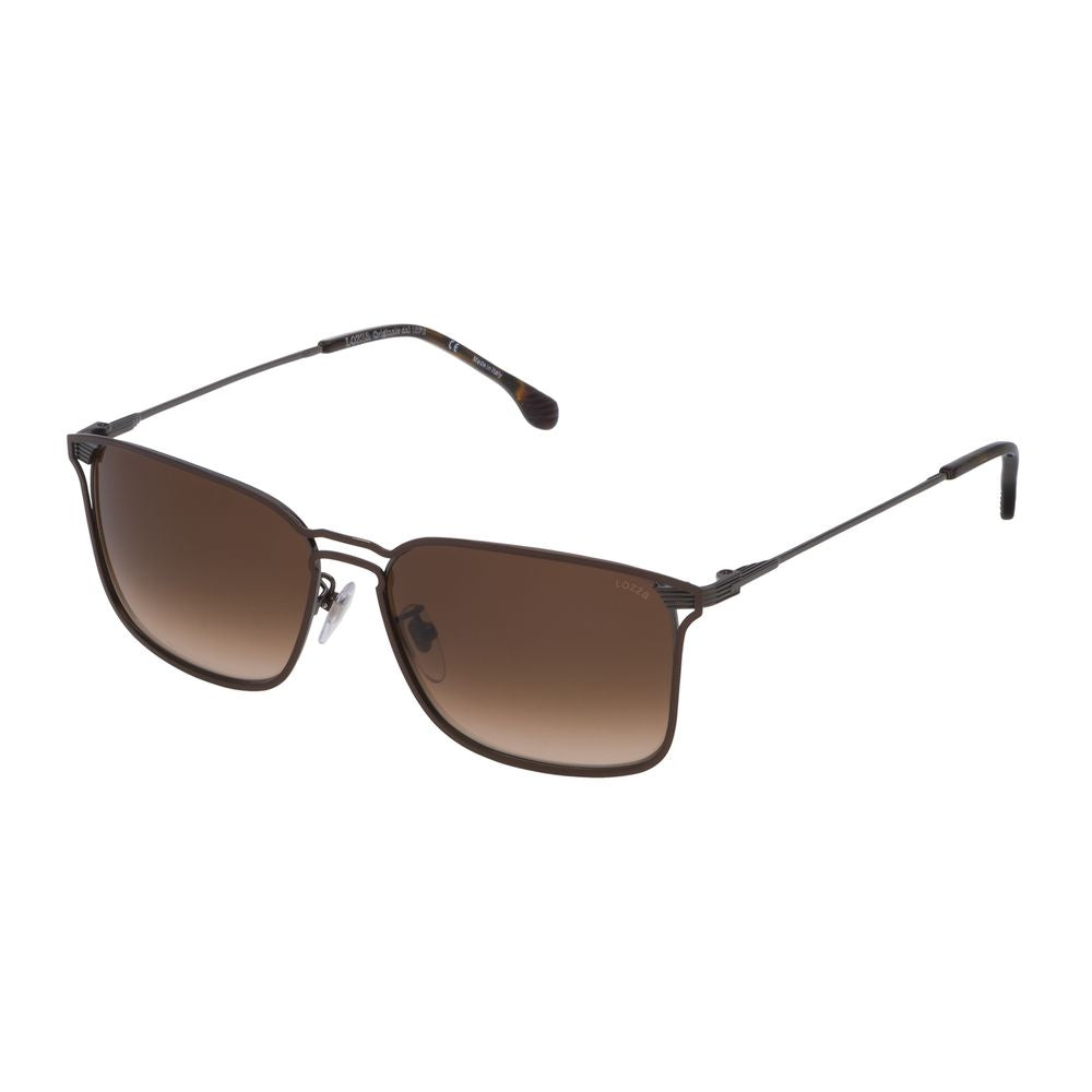 Lozza Brown Metal Sunglasses