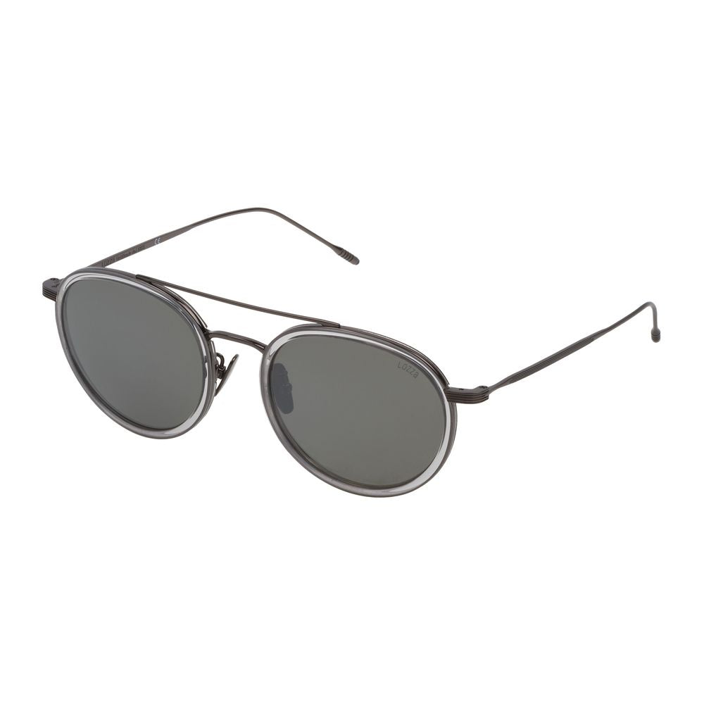 Lozza Brown Metal Sunglasses