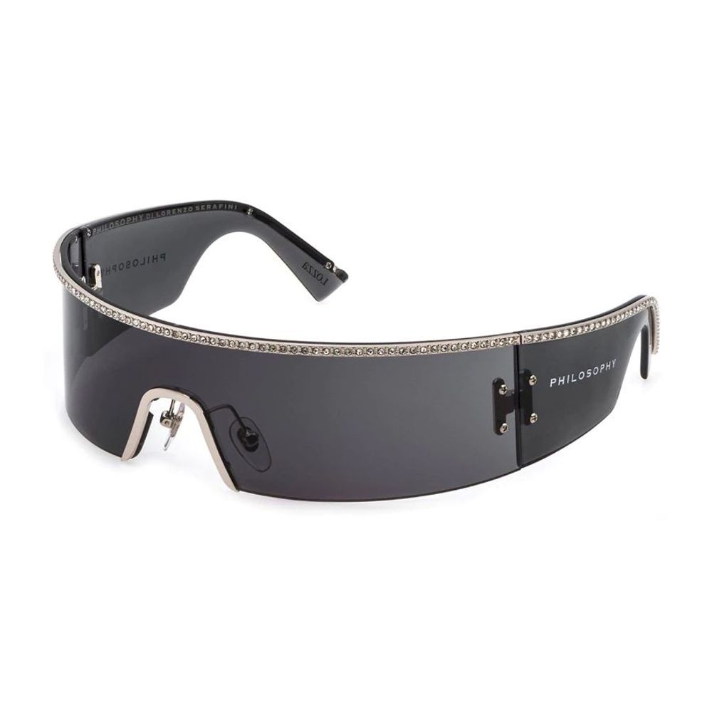 Lozza Gray Metal Sunglasses