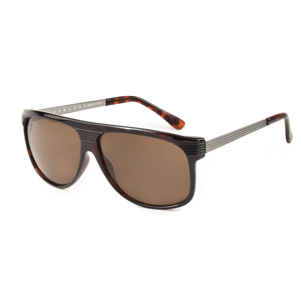 Sisley Brown Metal Sunglasses