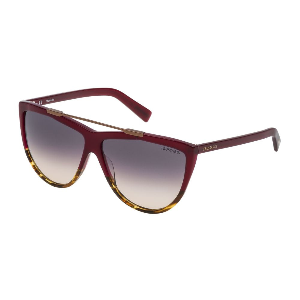 Trussardi Red Acetate Sunglasses