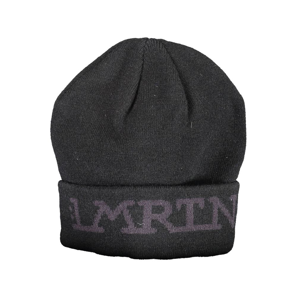 La Martina Black Acrylic Men Cap