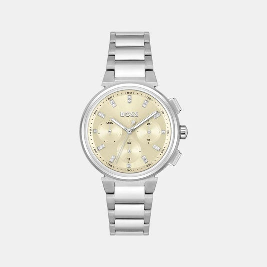 Hugo Boss Silver & Gold-Tone Quartz Women's Watch