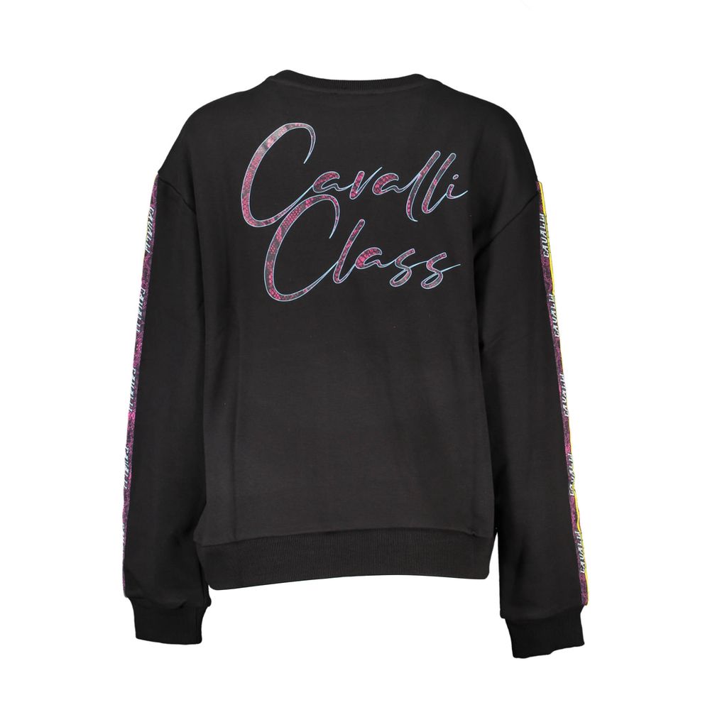 Cavalli Class Black Cotton Women Sweater