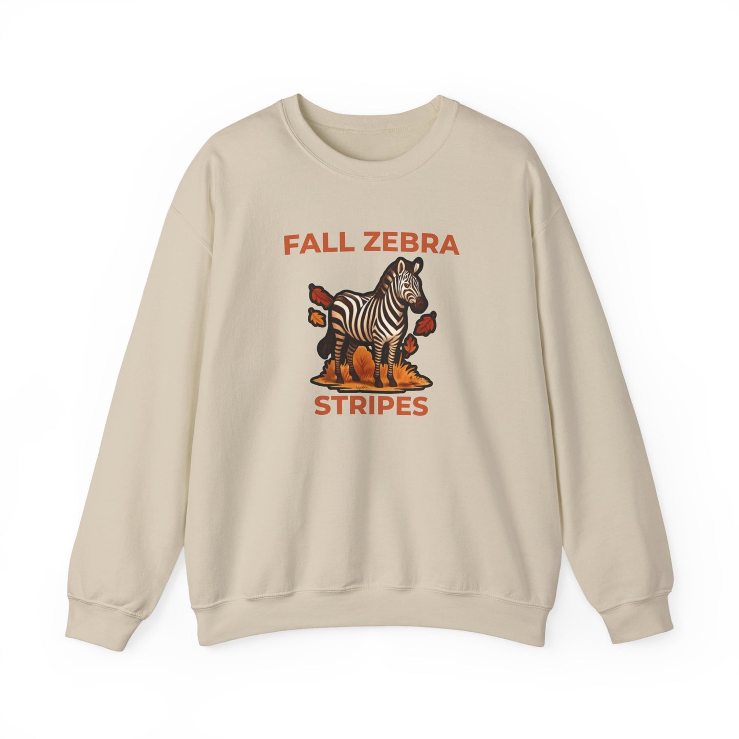 Fall Zebra Stripes Sweatshirt – Cozy Sweatshirt