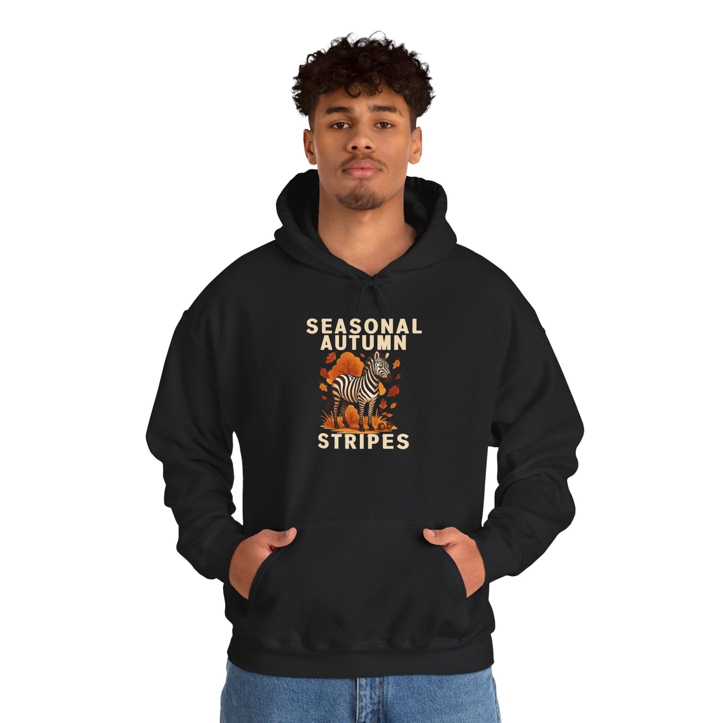 Seasonal Autumn Stripes – Zebra Hoodie