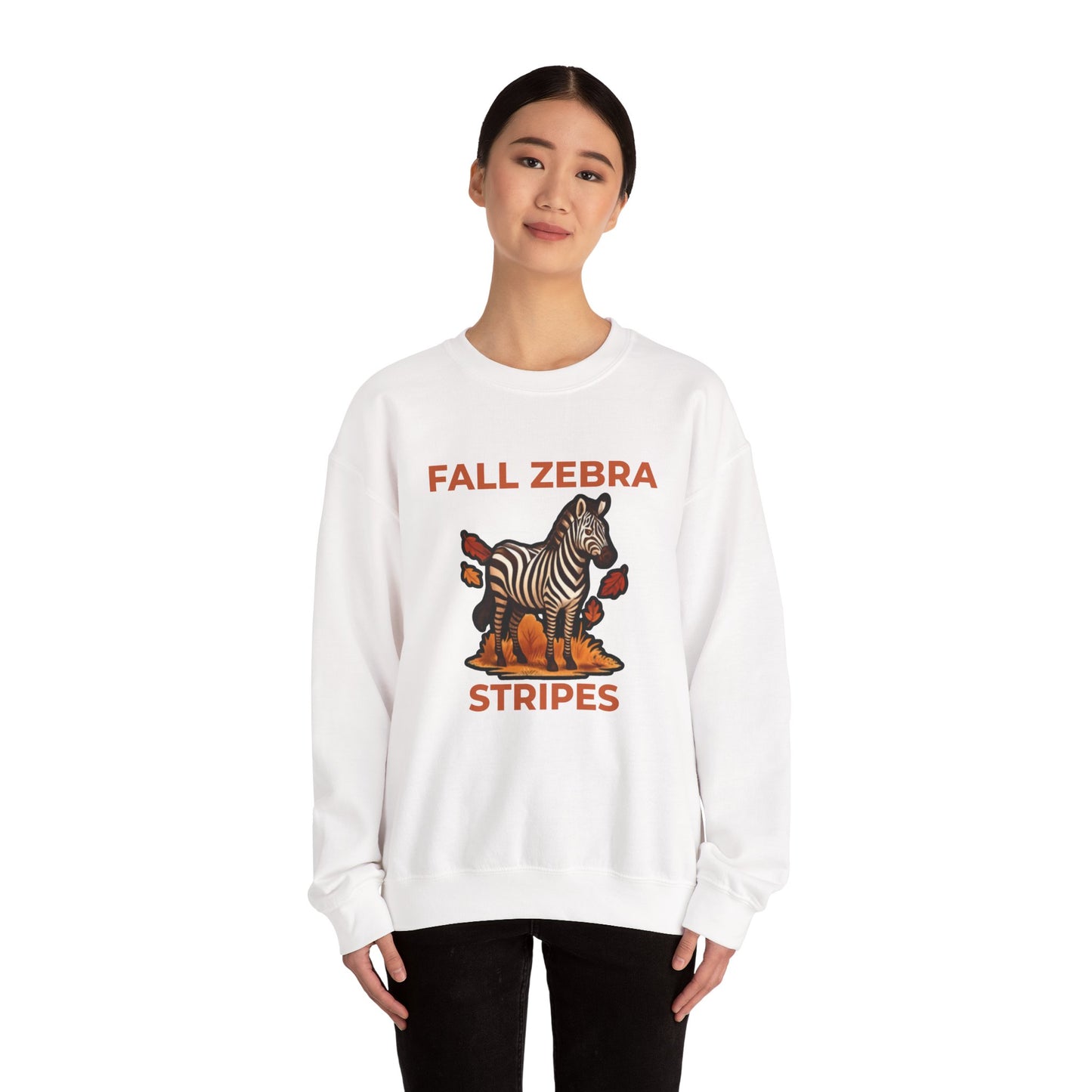 Fall Zebra Stripes Sweatshirt