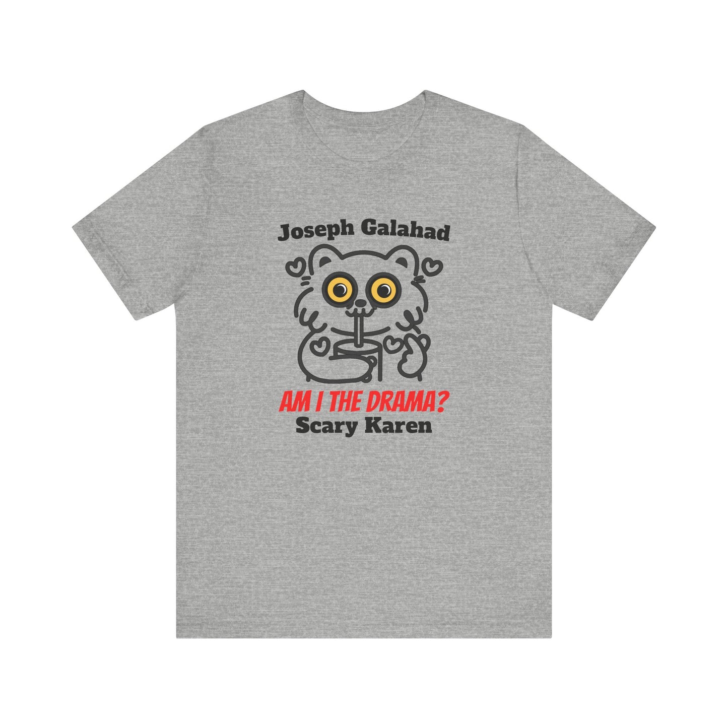Am I the Drama? Funny Cat T-Shirt – Custom Name Unisex Graphic Tee