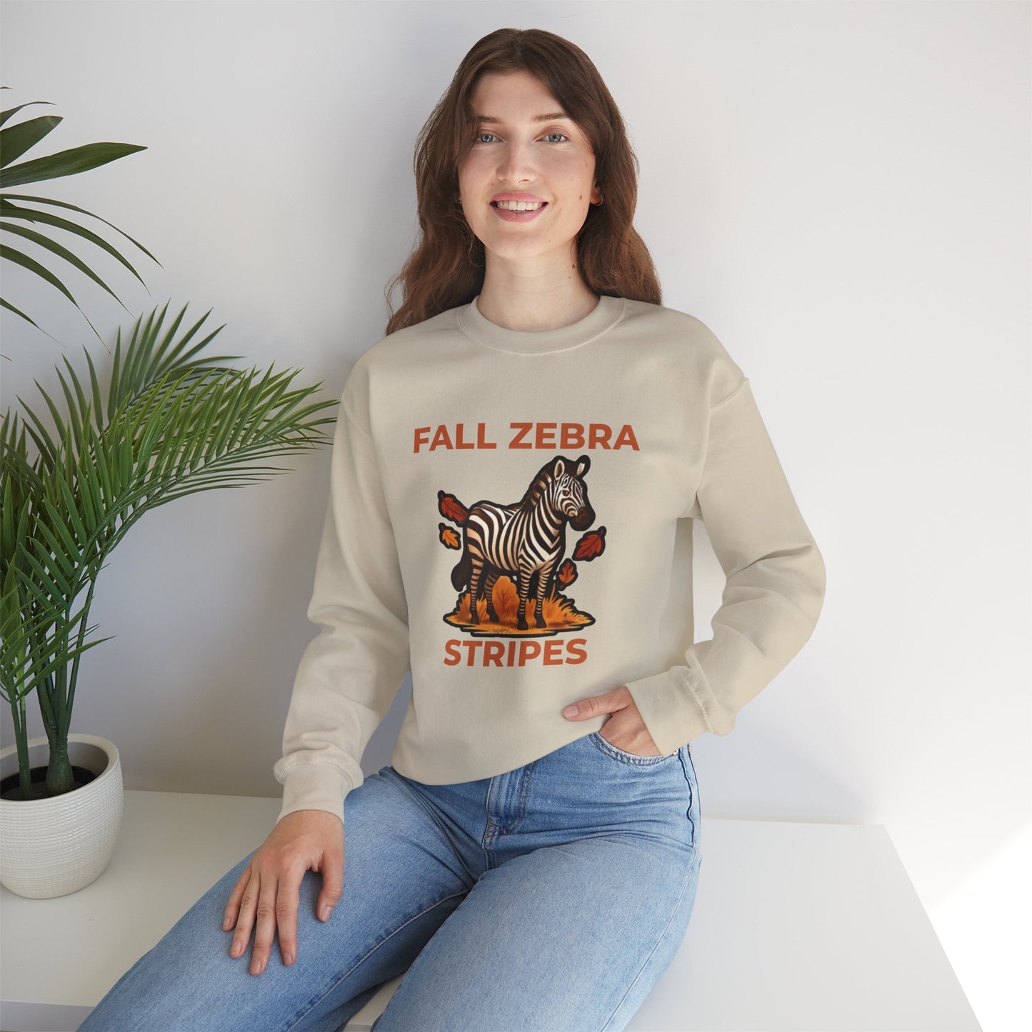 Fall Zebra Stripes Sweatshirt