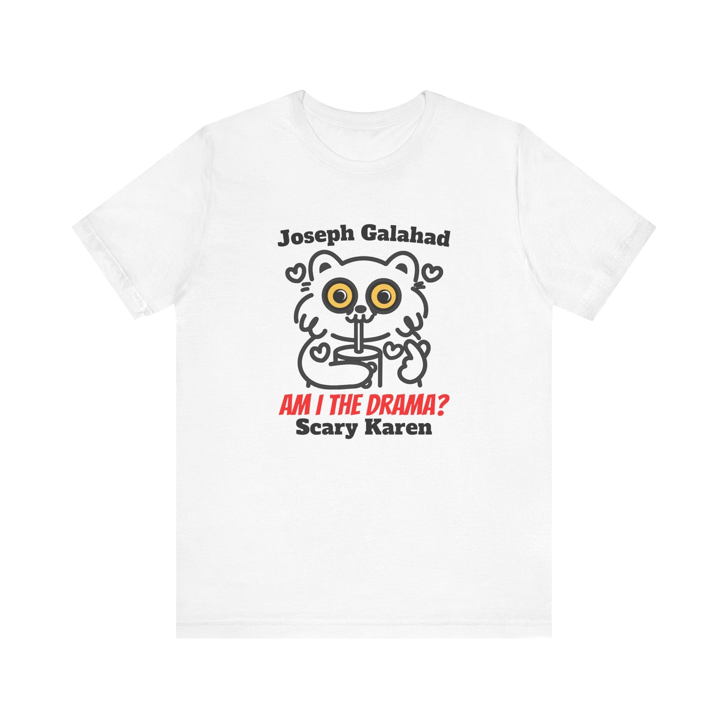 Am I the Drama? Funny Cat T-Shirt – Custom Name Unisex Graphic Tee